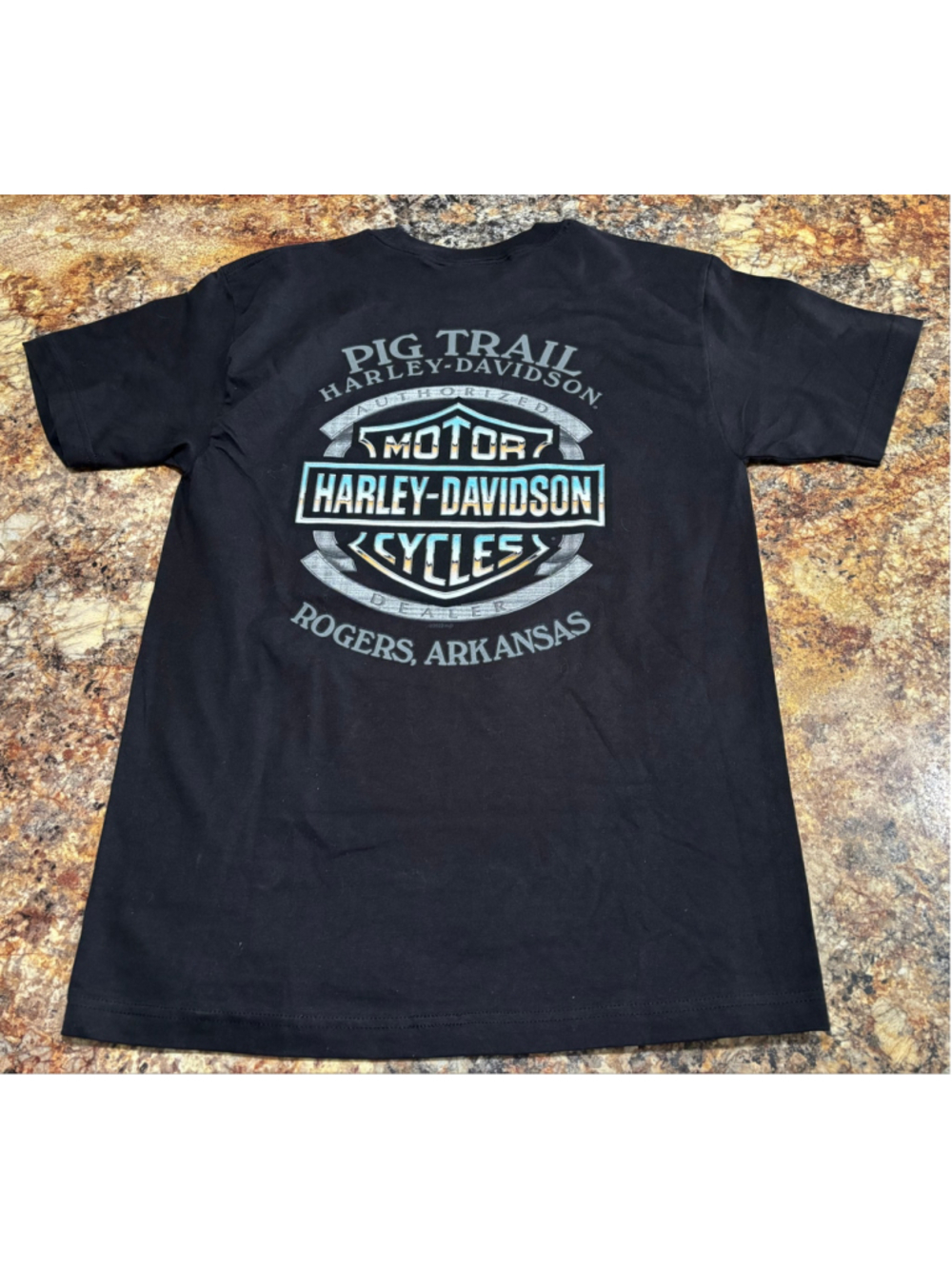 Harley-Davidson Pig Trail Rogers Arkansas Motorcycle Graphic Tee